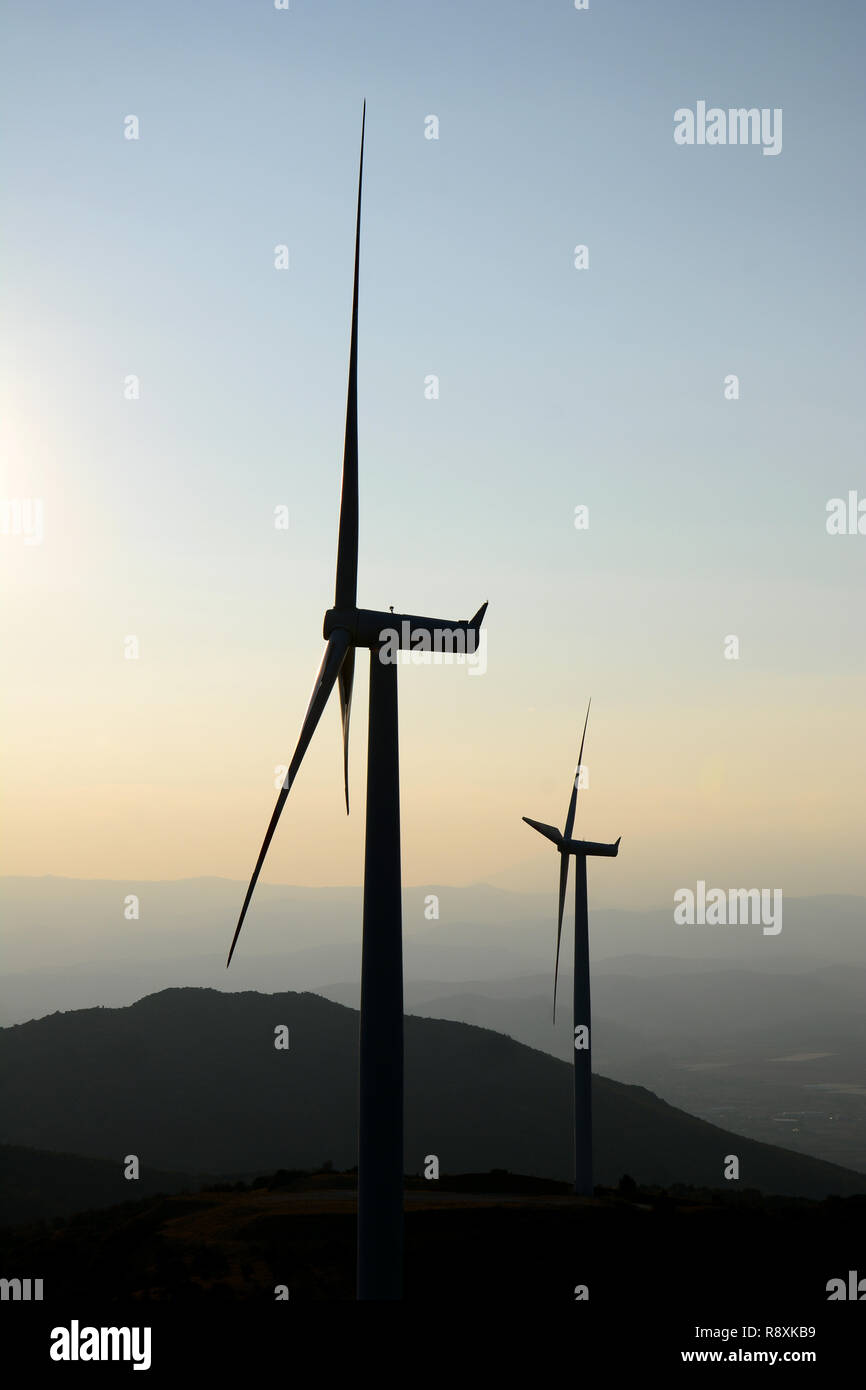 wind turbines - renewable energy Stock Photo