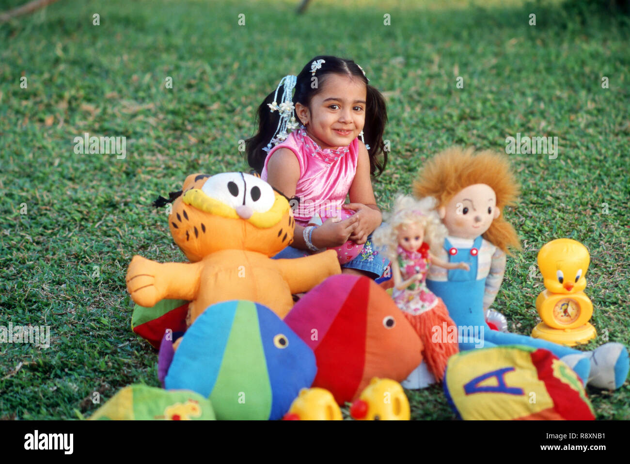 Girl child playing with toys MR#273 Stock Photo