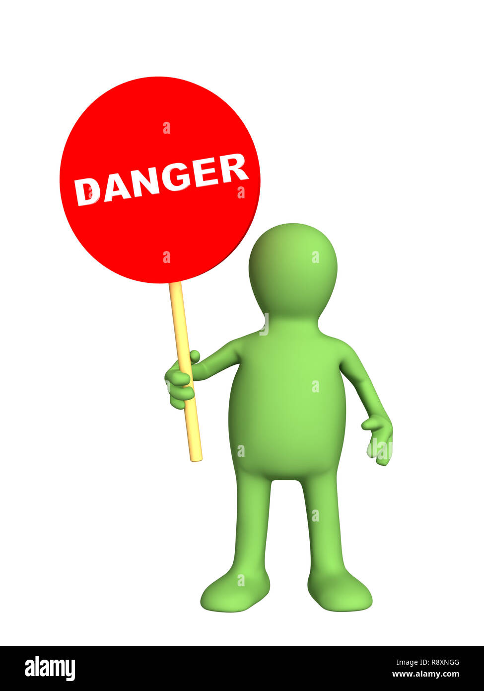 3D Human In Warning Pose Don T Do It Stock Photo, Picture and Royalty Free  Image. Image 18849663.