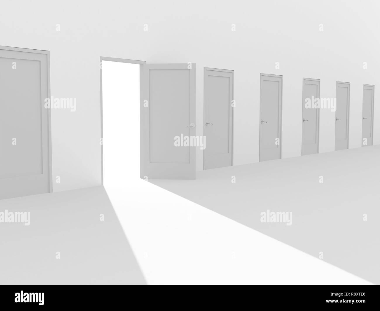 Choice doors Black and White Stock Photos & Images Alamy
