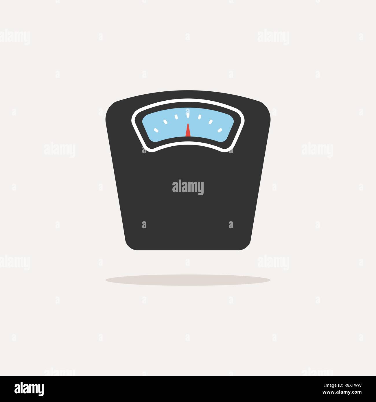 Pink scale stock vector. Illustration of obesity, bathroom - 21961635