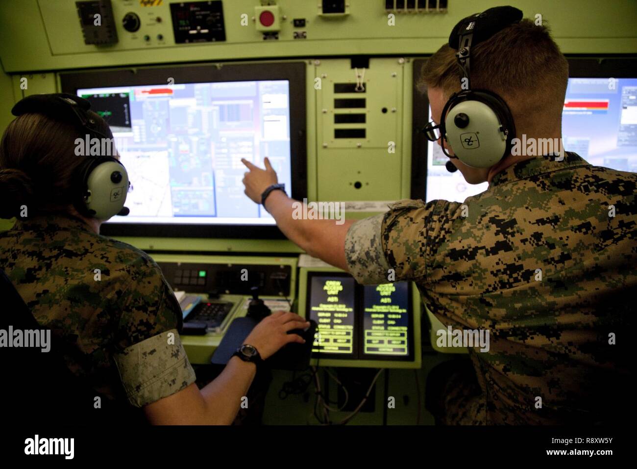 Universal ground data terminal control system hires stock photography