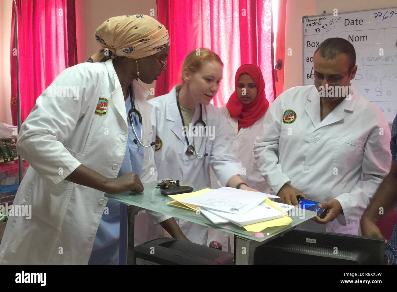 Maj Brandi Faudree Second From Left A Physician