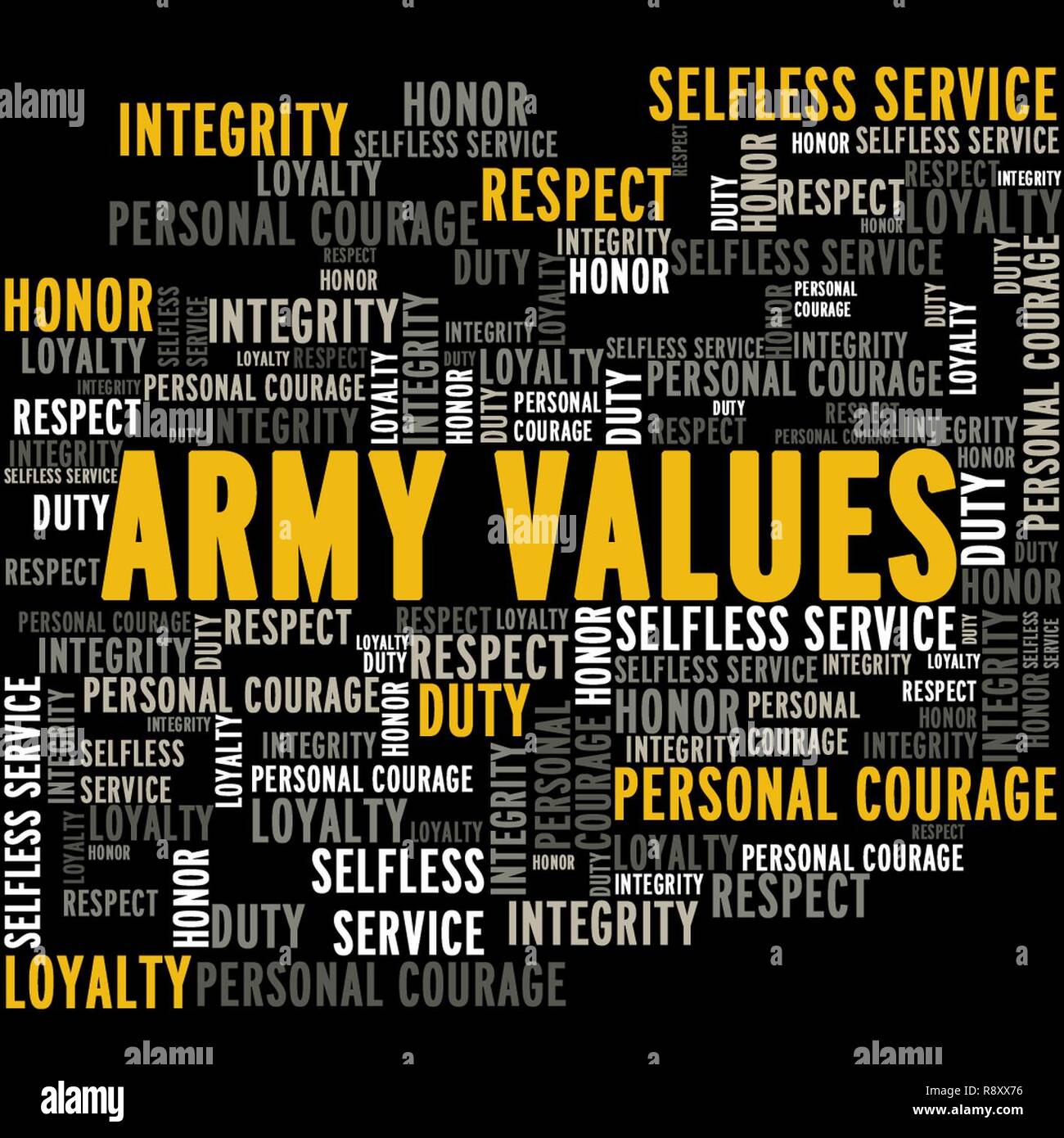 Army values hi-res stock photography and images - Alamy
