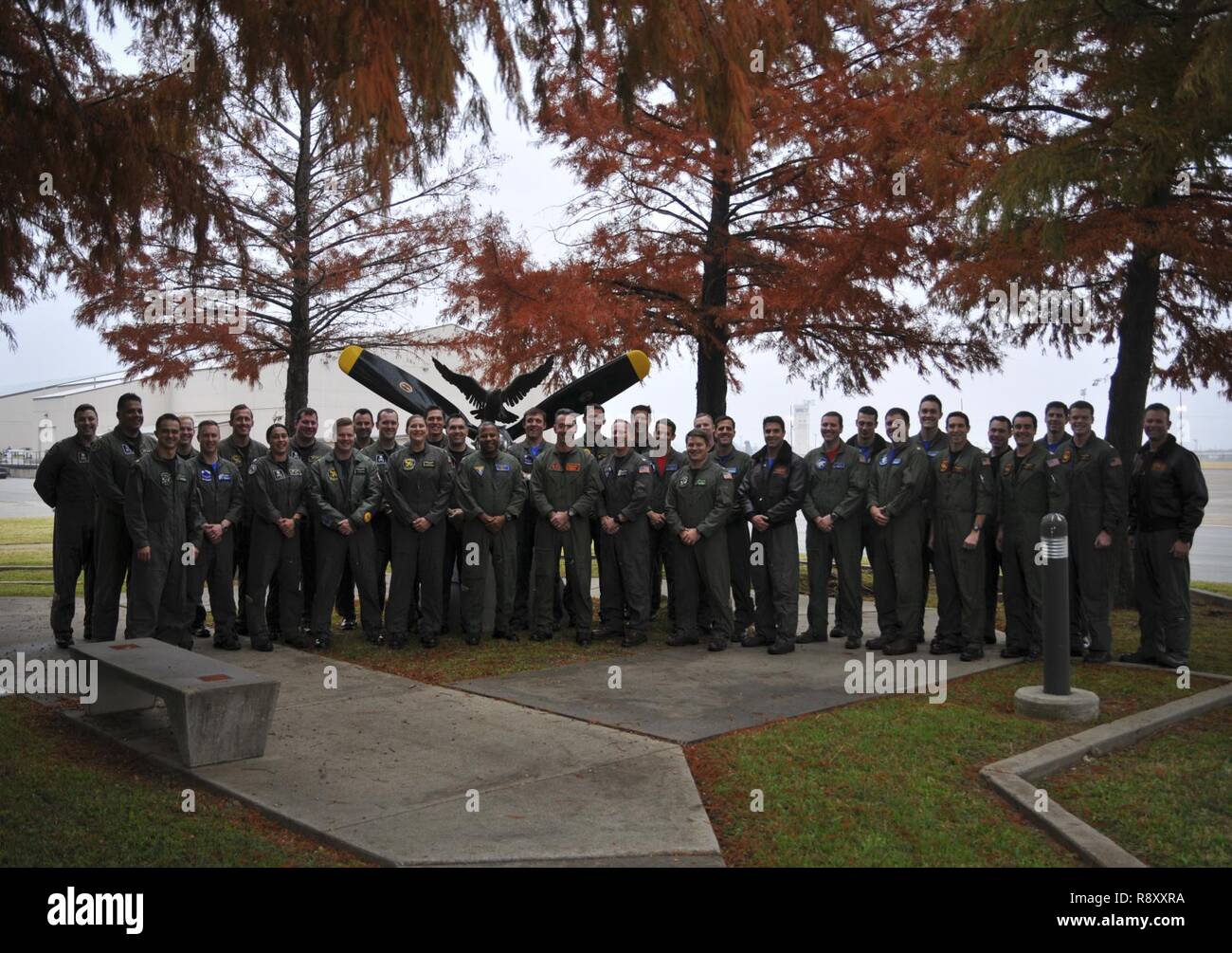 FORT WORTH, Texas (Dec. 6, 2018) Pilots from eight different squadrons pose for a photograph