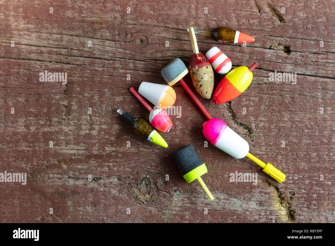 Ice fishing bobbers, by James D Coppinger/Dembinsky Photo Assoc Stock Photo  - Alamy