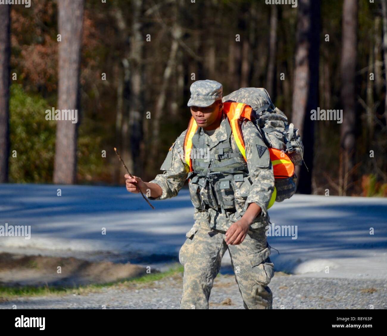 6 mile ruck march hi-res stock 