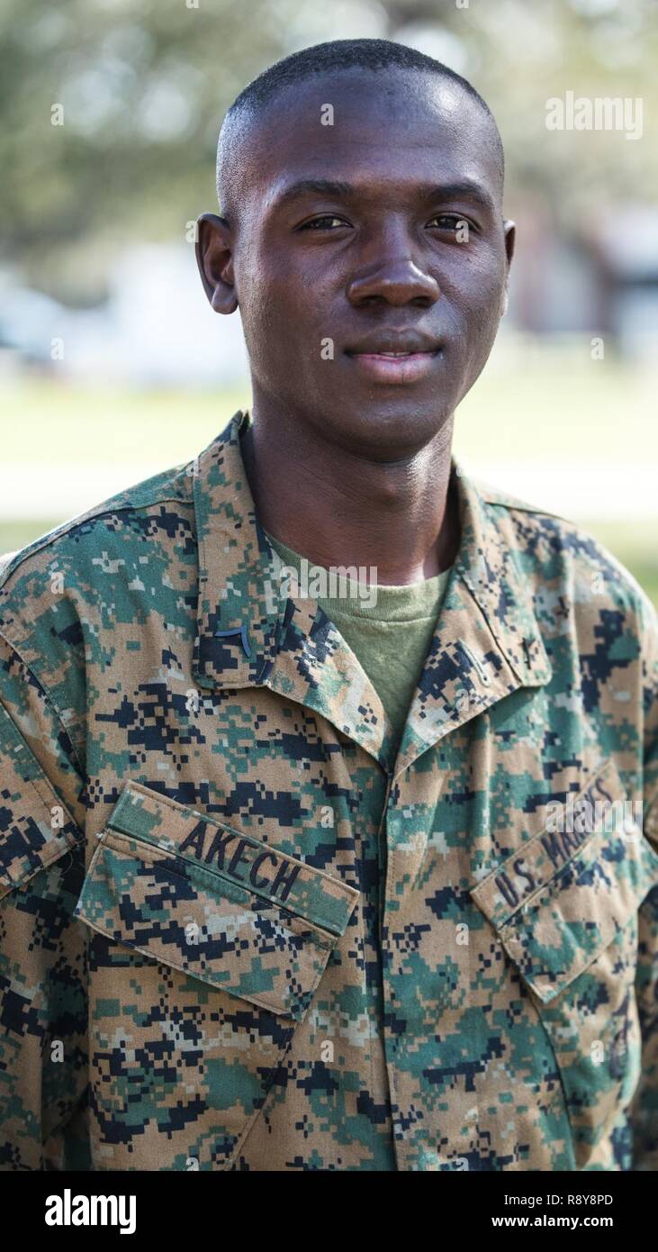 Pfc. Dickens O. Akech, Platoon 2022, Hotel Company, 2nd Recruit ...