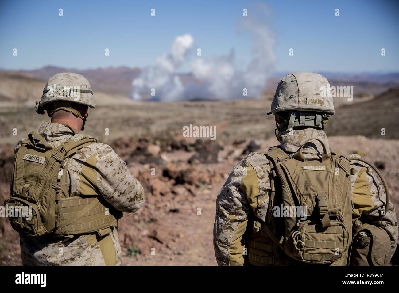 Chief Warrant Officer 4 Keith Marine and Master Gunnery Sgt. James ...