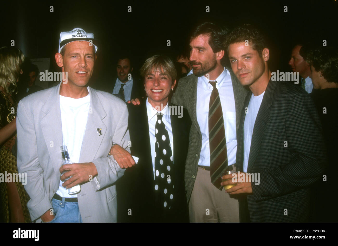 WEST HOLLYWOOD, CA - APRIL 29: Publicist Susan Culley and agent Brian Swardstrom and actor David Barry Gray attend the 'Three of Hearts' West Hollywood Premiere on April 29, 1993 at the DGA Theater in West Hollywood, California. Photo by Barry King/Alamy Stock Photo Stock Photo
