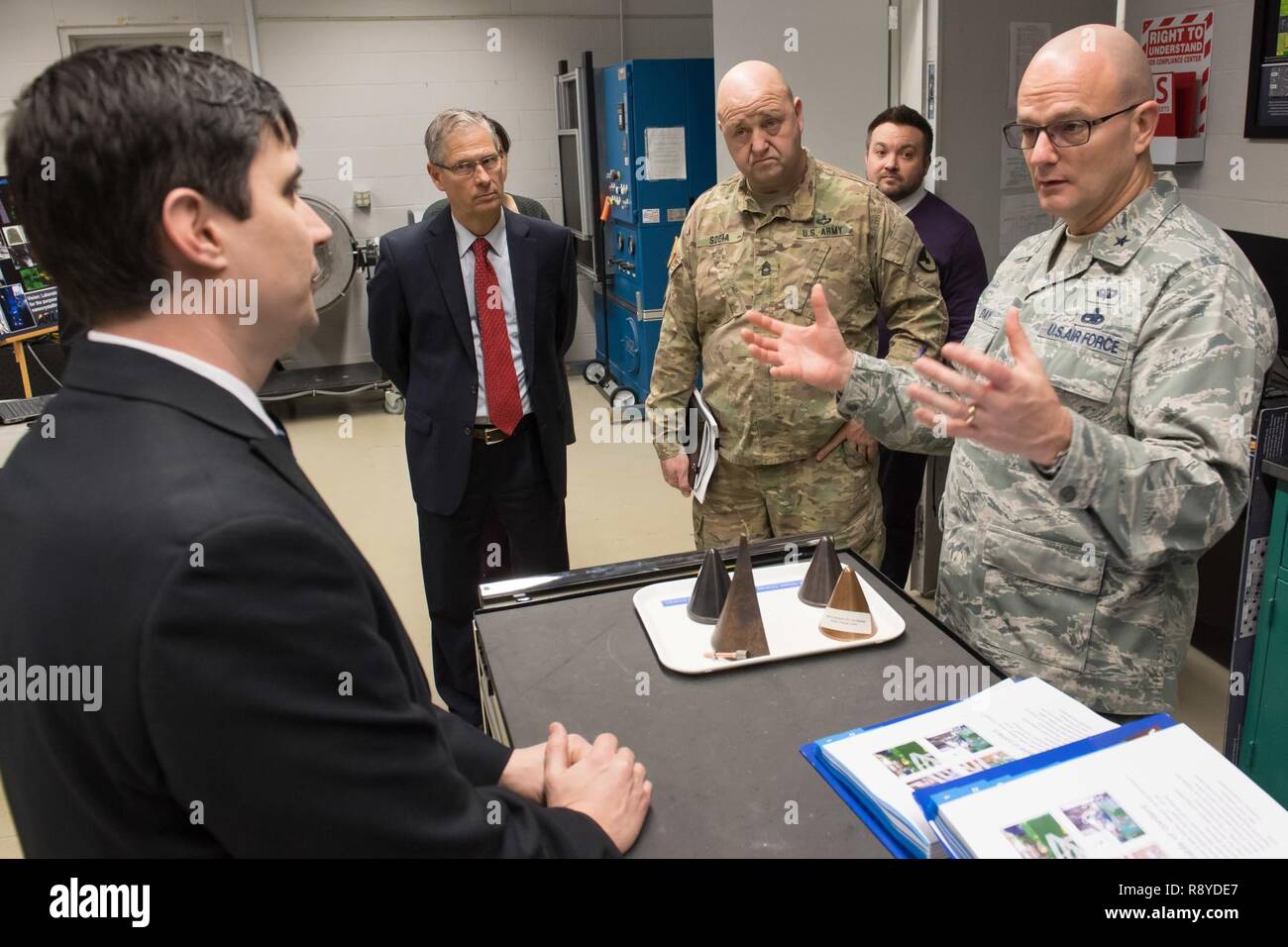 Brig. Gen. Allan E. Day (right), commander of Defense Logistics Agency