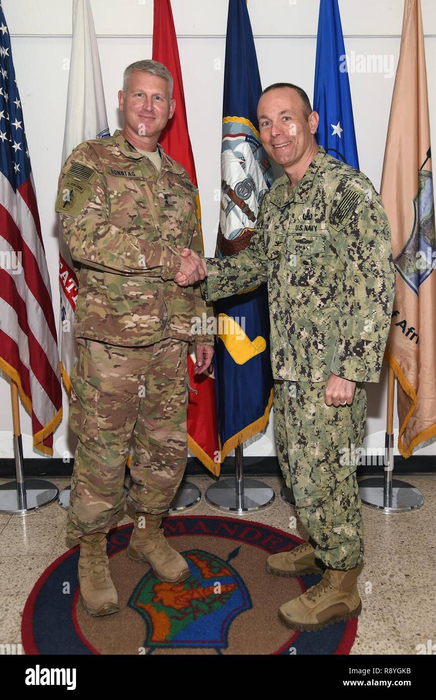 U.S. Navy Capt. Leonard Lyon, commander of Naval Expeditionary Task