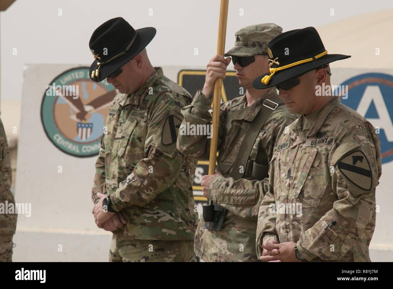 (From left to right) Col. John Woodward, commander of the 3rd Armored ...