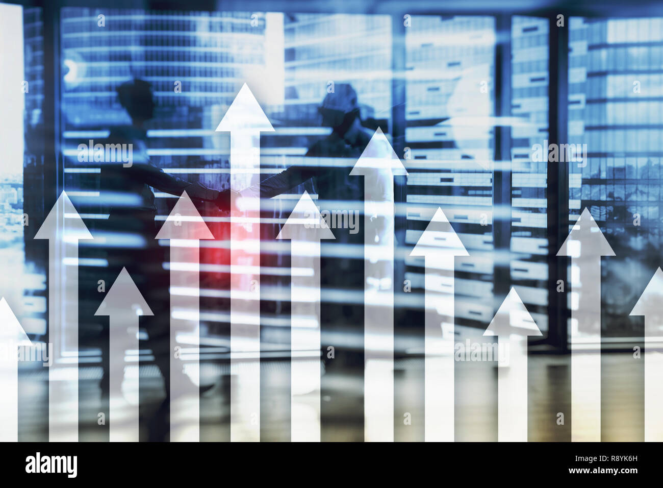 Double arrow up chart hi-res stock photography and images - Alamy