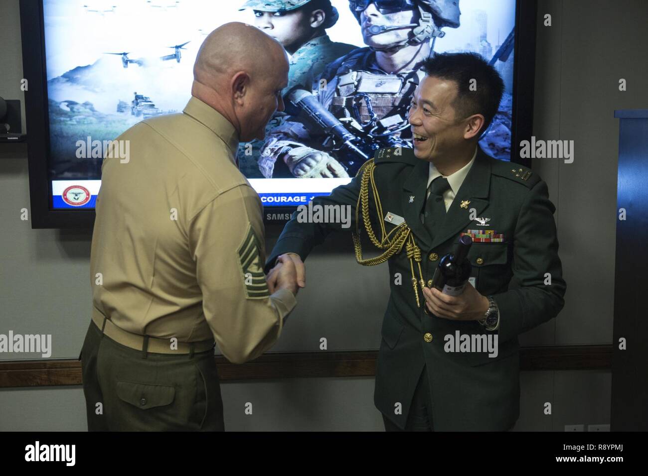 U.S. Marine Corps Sgt. Maj. Robert W. Pullen, sergeant major, Inspector ...