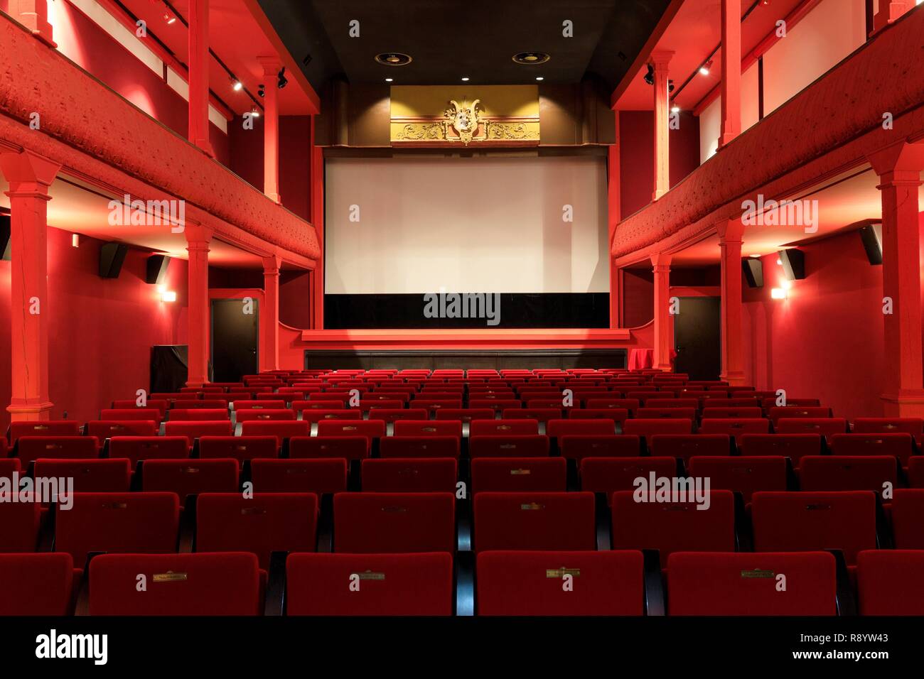France, Bouches du Rhone, La Ciotat, boulevard Clemenceau, Cinema Eden Theater Stock Photo