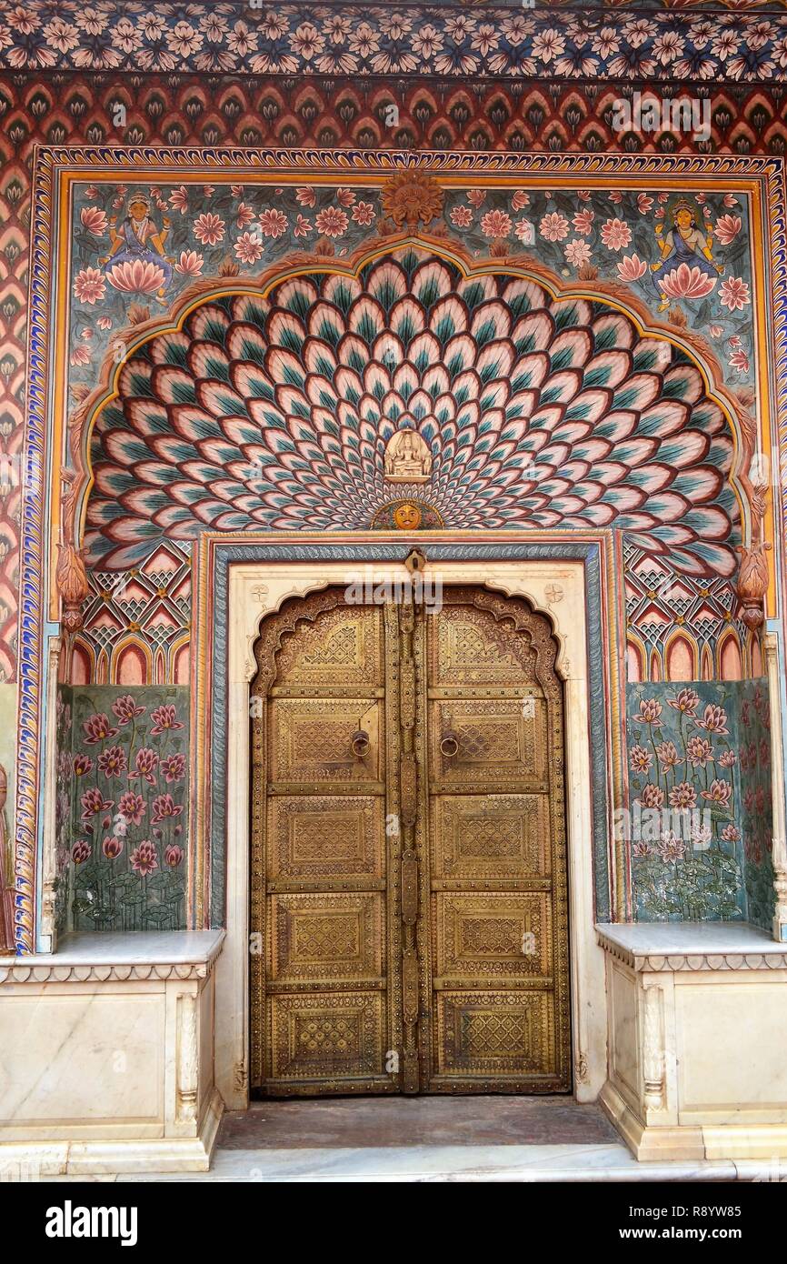 The Lotus gateCity PalaceJaipur/Rajasthan/India Stock Photo Alamy
