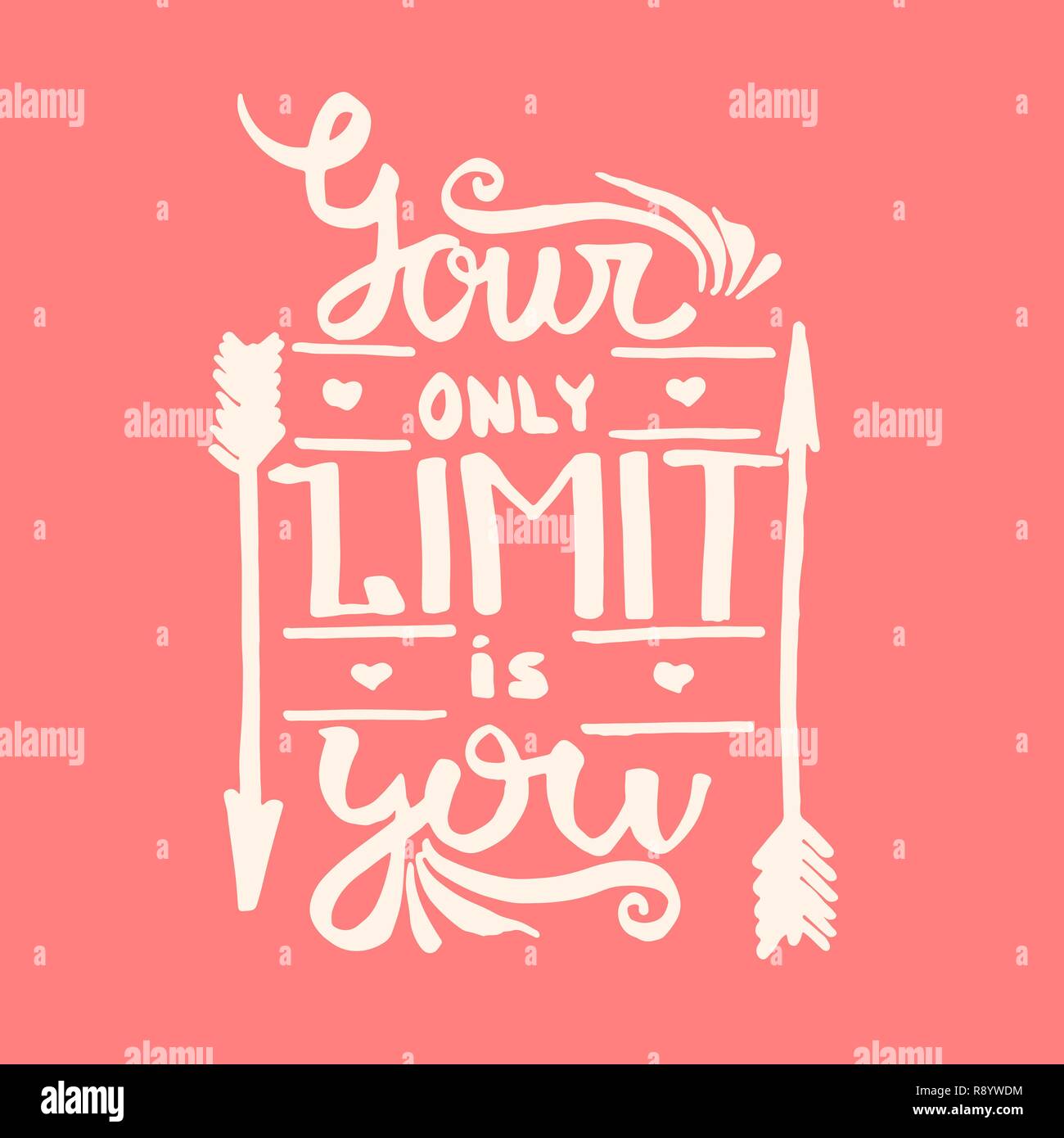 Your only limit is you handwriting monogram calligraphy. Phrase poster ...