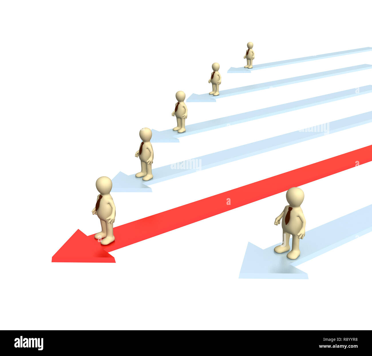 Conceptual image - a position of the leader Stock Photo - Alamy