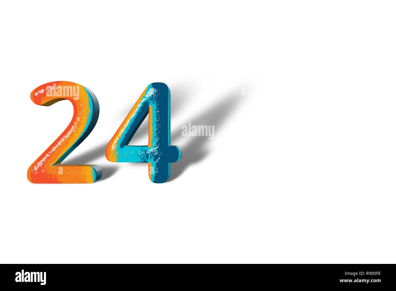 Number 24 Banner Number Twenty Four Stock Illustration 2155840027