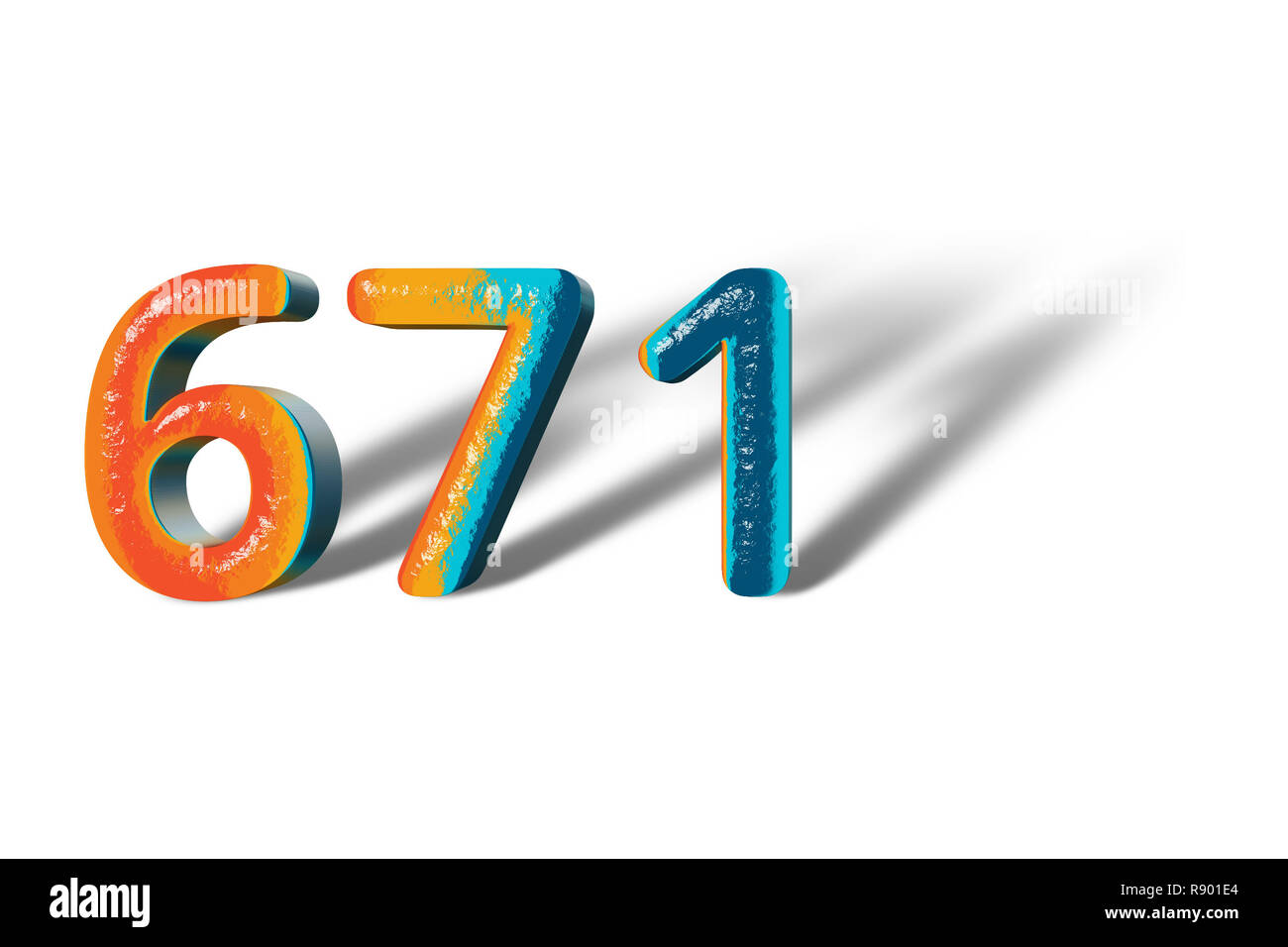 Number 671 Cut Out Stock Images & Pictures - Alamy