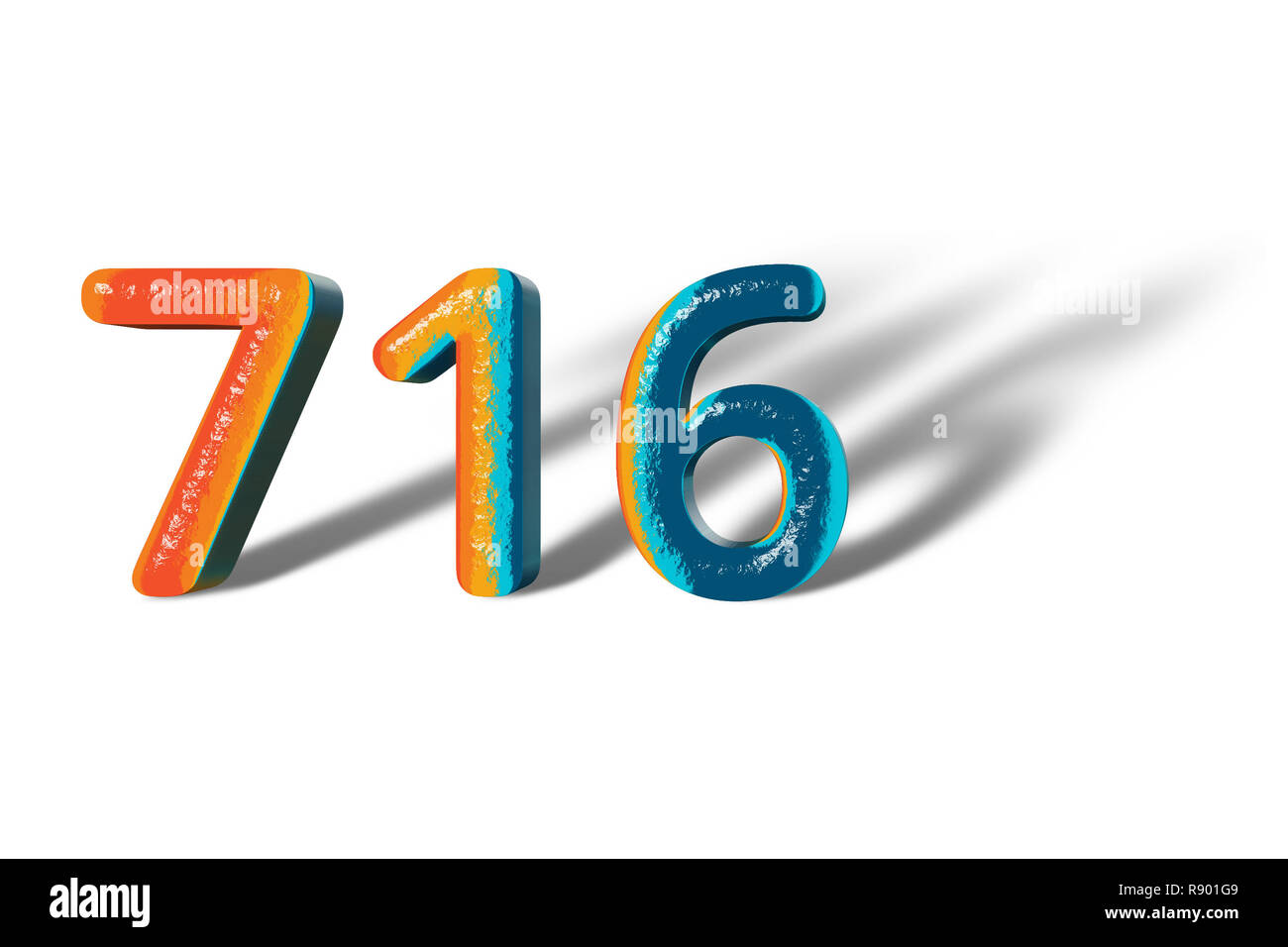 Number 716 Cut Out Stock Images & Pictures - Alamy