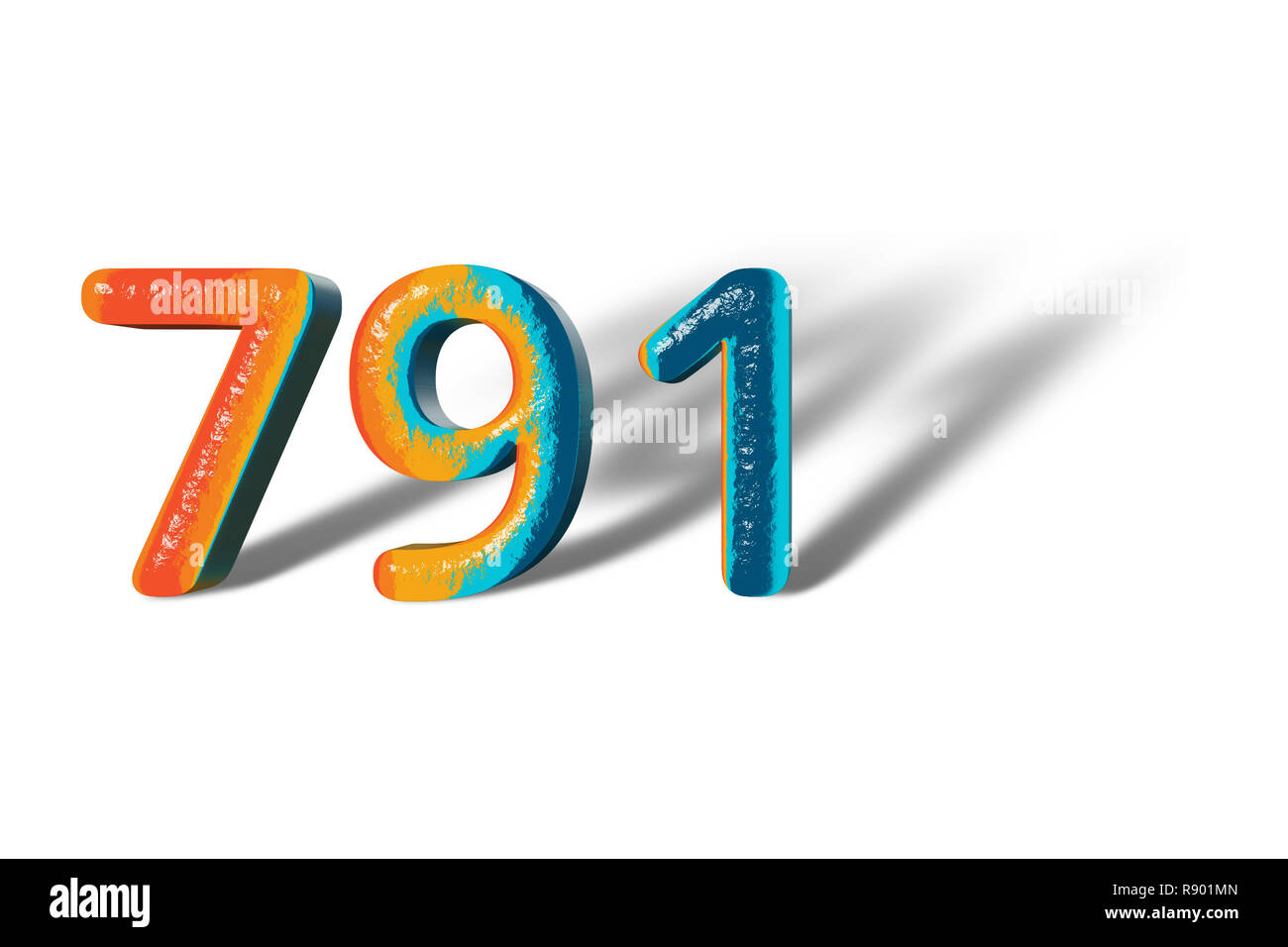3d number 791 Cut Out Stock Images & Pictures - Alamy