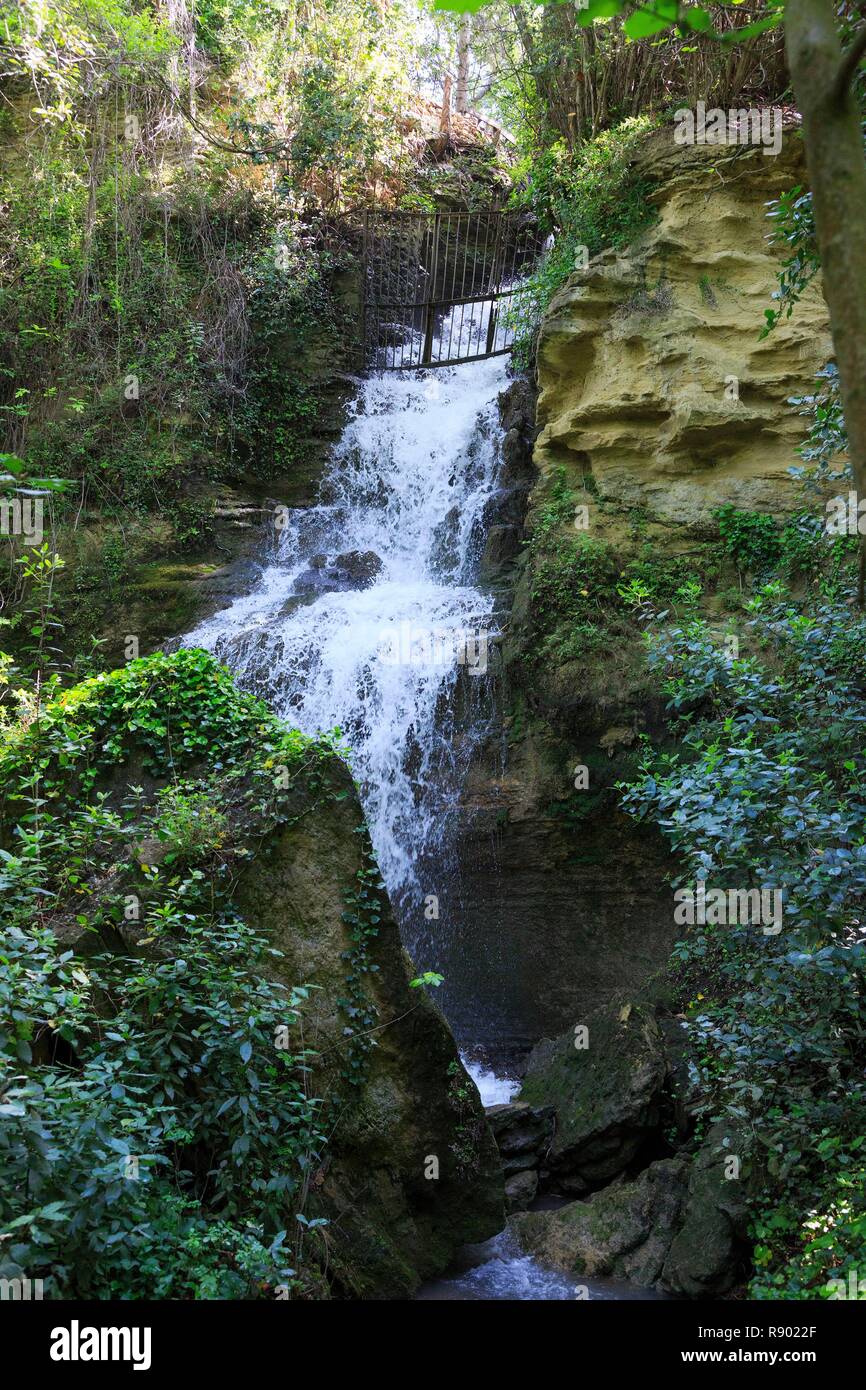 France, Bouches du Rhone, Miramas, park of the former Royal Powder of Saint Chamas Stock Photo