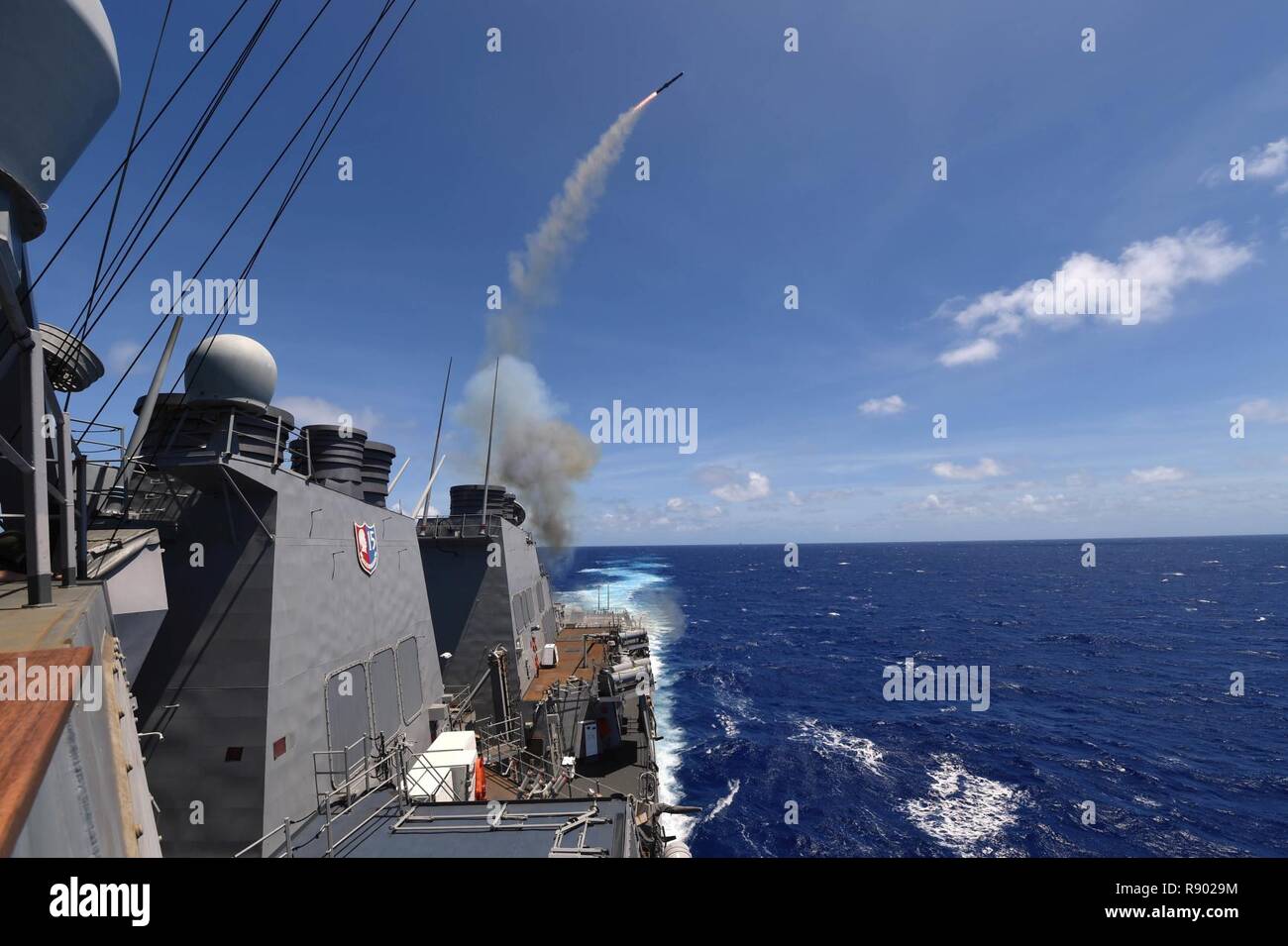PHILIPPINE SEA (March 10, 2017) An anti-submarine rocket (ASROC) is ...