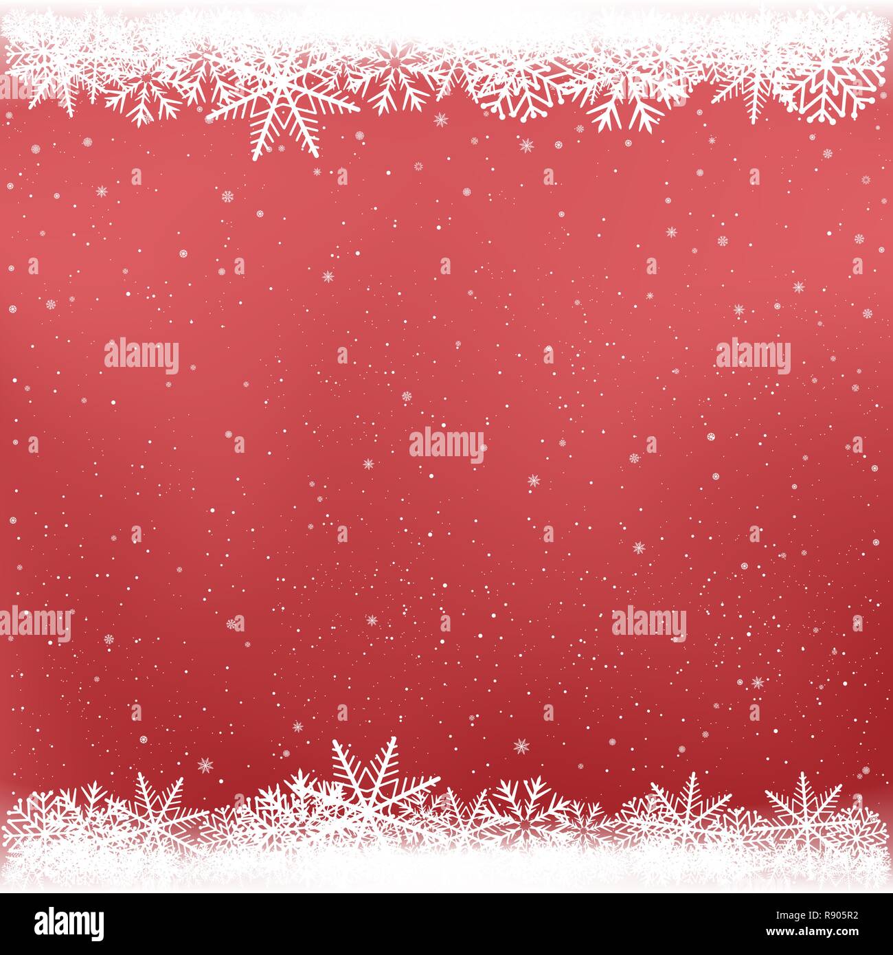 Snowy Red Color Winter Template Stock Vector Image Art Alamy