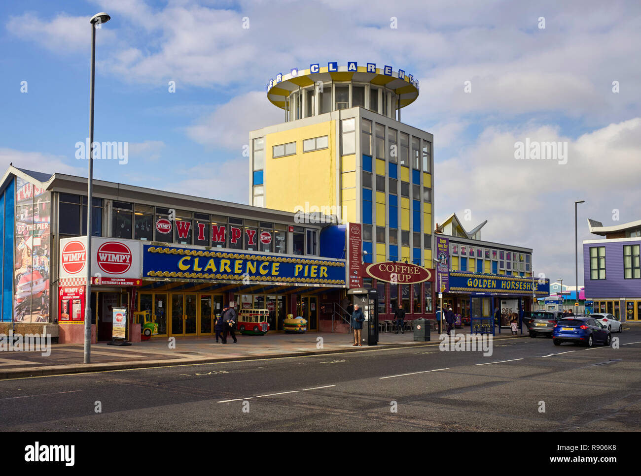 Clarence Pier building at Southsea, Portsmouth Stock Photo Alamy