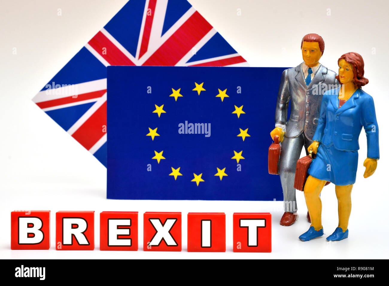 Illustration - BREXIT, flag EU, Great Britain, referendum, vote.  (CTK Photo/Petr Svancara) Stock Photo