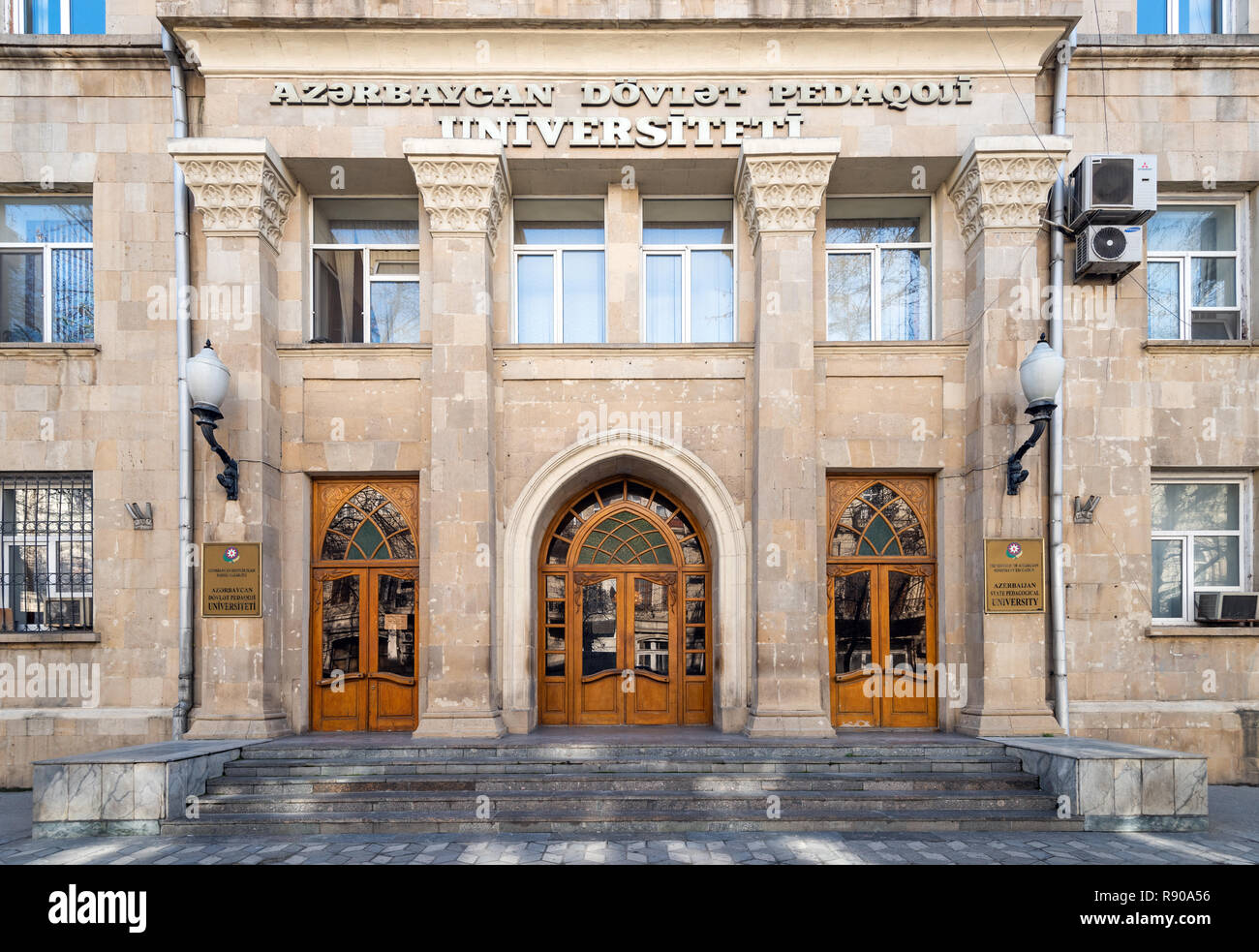 Baku/Azerbaijan - November 27, 2018. Azerbaijan State Pedagogical University Stock Photo