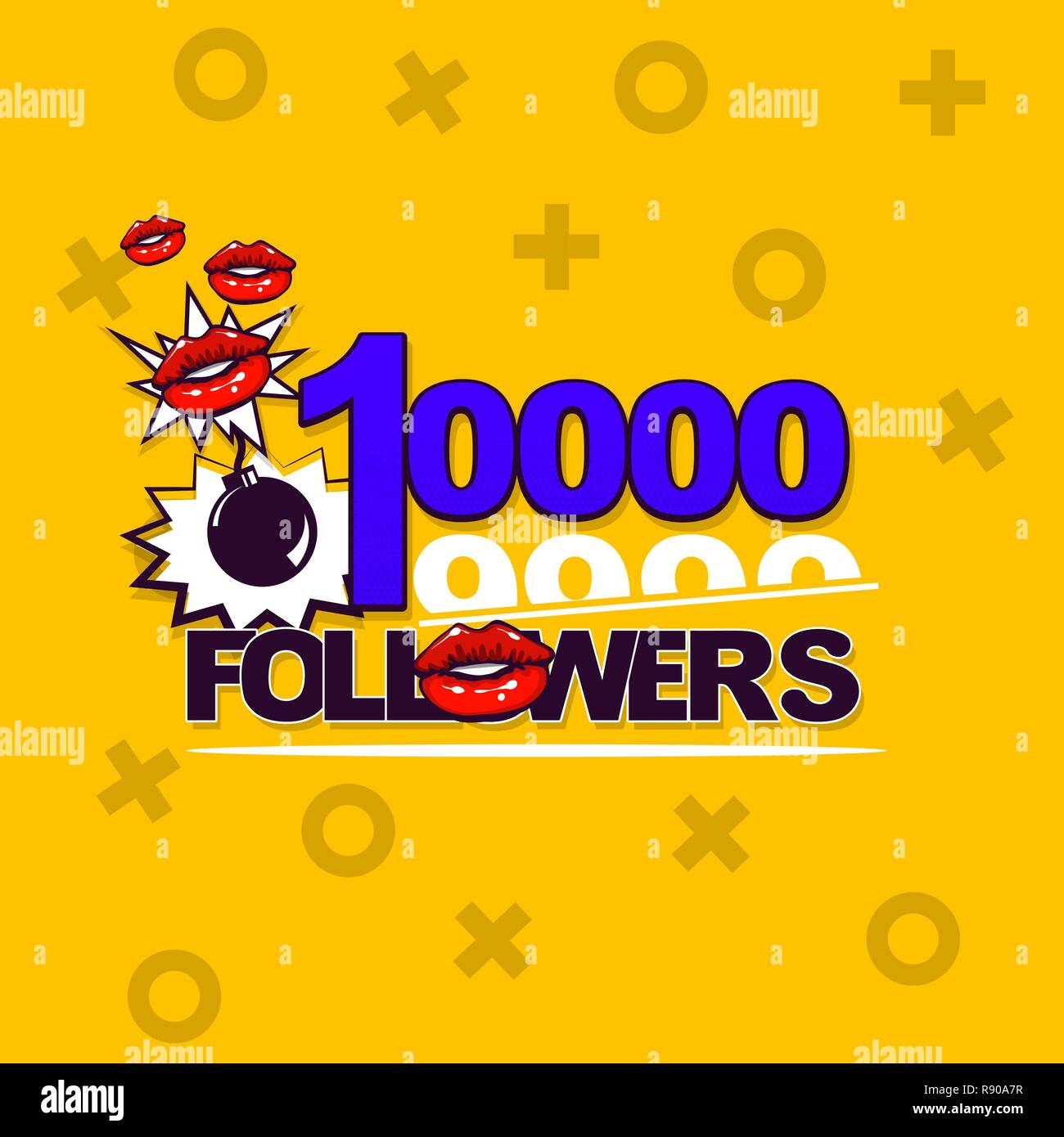 Photo kiss lips Stock Vector Images - Alamy