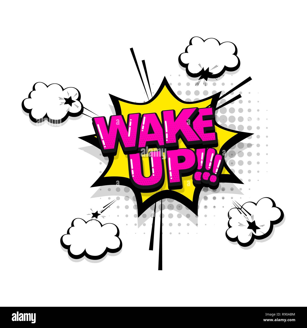 Comic text collection sound effects pop art style Stock Vector