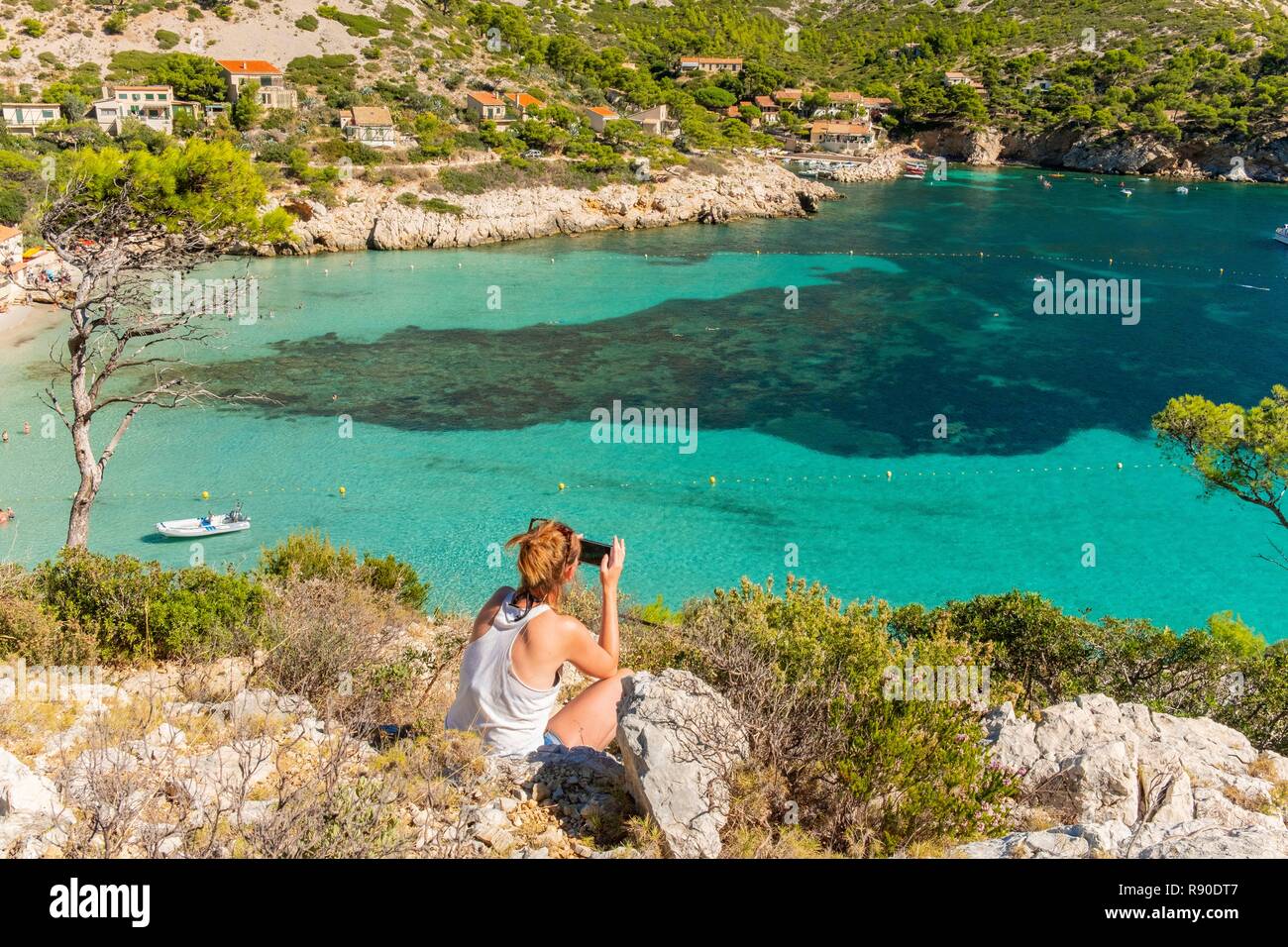 France, Bouches du Rhone, Marseille, Calanque of Sormiou