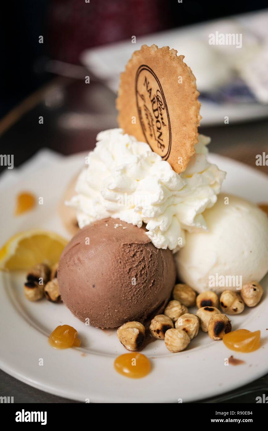 France, Rhone, Lyon, Nardonne Ice cream Stock Photo Alamy