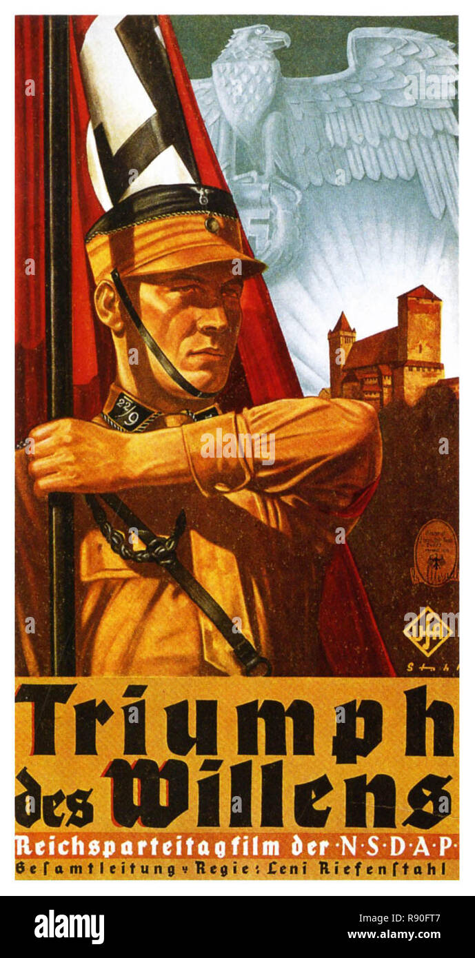 Triumph Of The Will - Vintage German Nazi Propaganda Poster Stock Photo