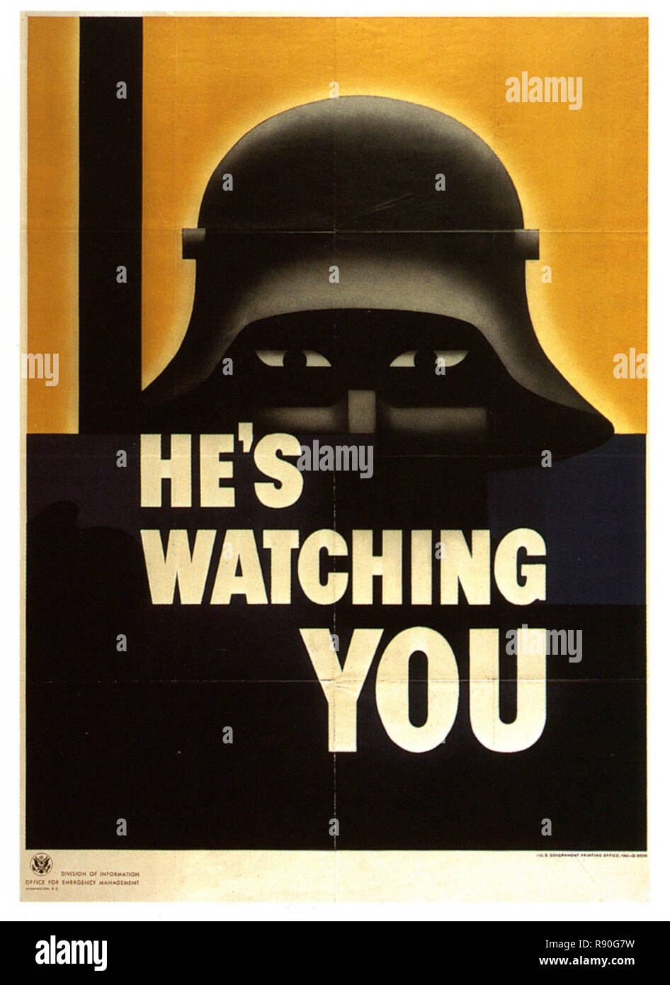 Office For Emergency Management He's Watching You Vintage U.S