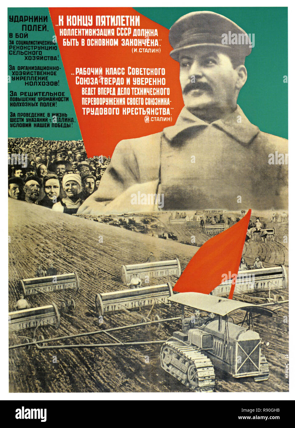 stalin-peaseant-vintage-u-s-s-r-communist-propaganda-poster-stock