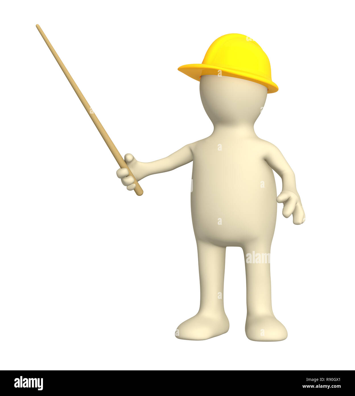 Человечек с указкой для презентации