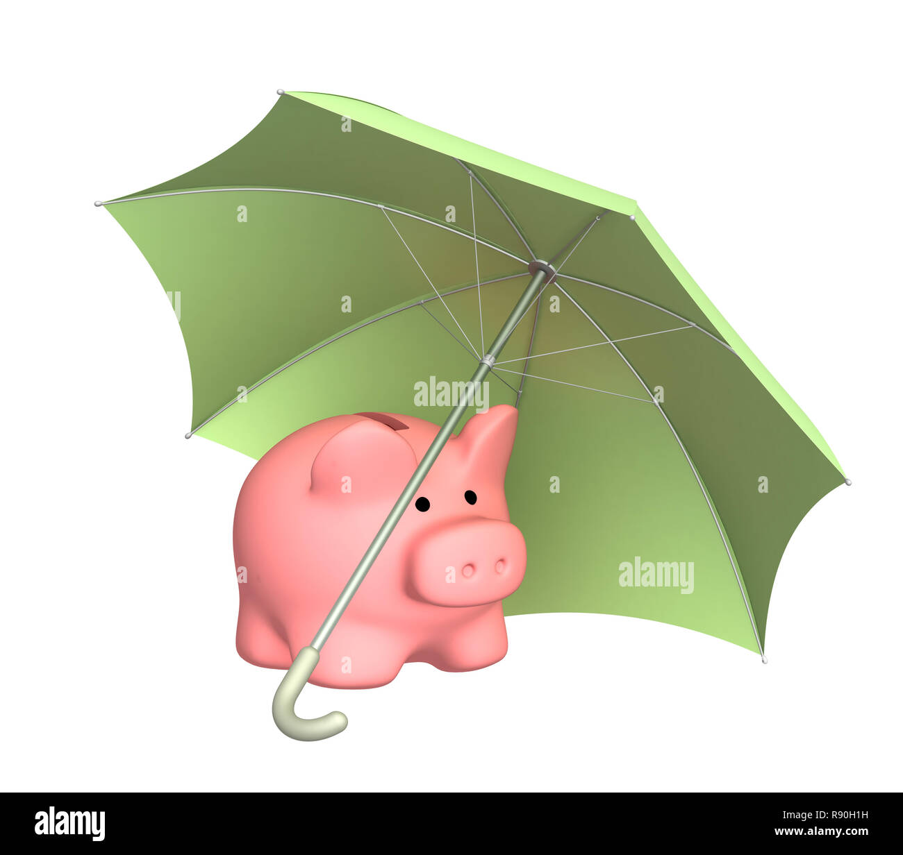 Conceptual image - insurance of bank contributions Stock Photo