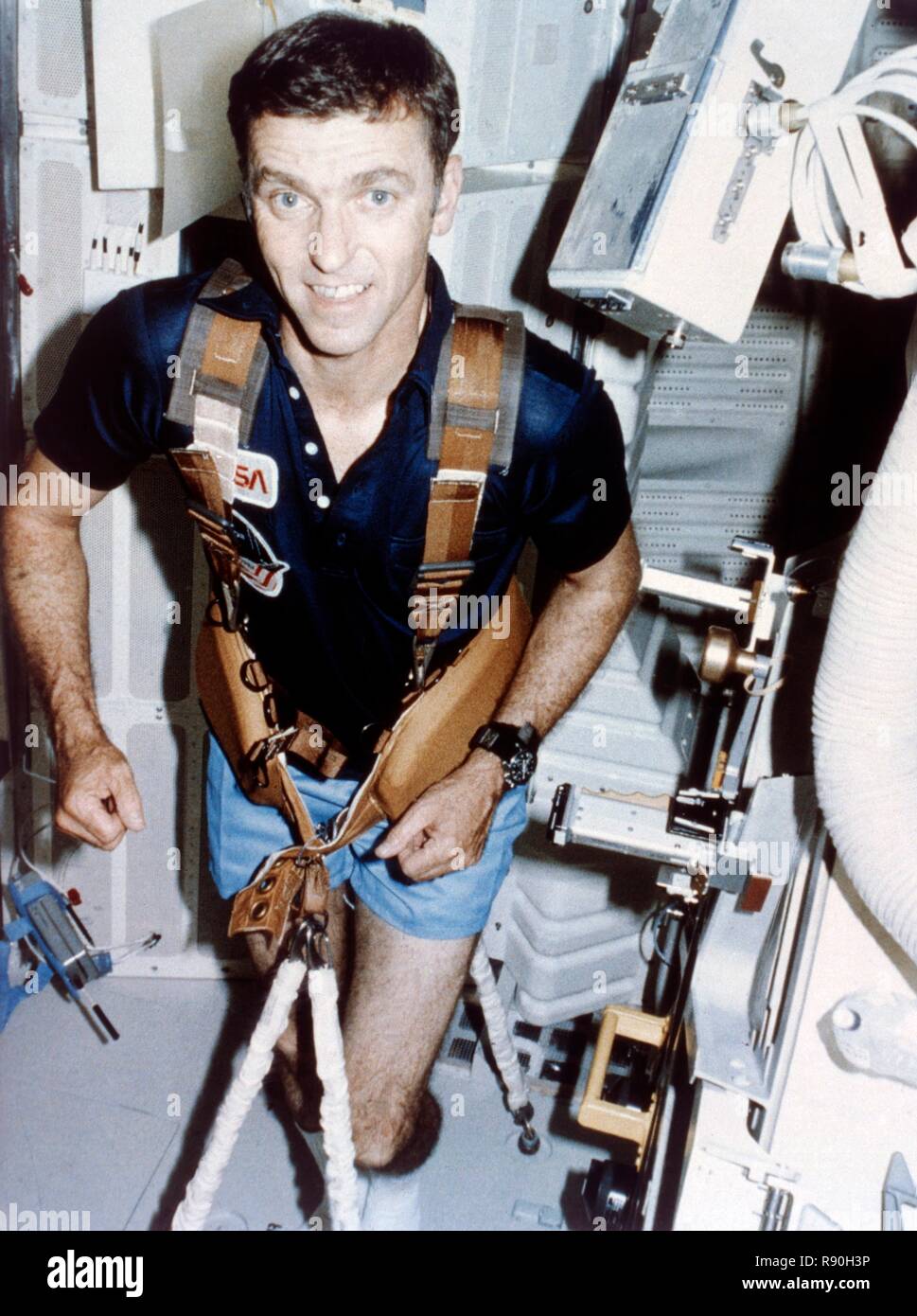 Astronaut Joe Engle, second Space Shuttle flight, November 1981. Creator: NASA. Stock Photo