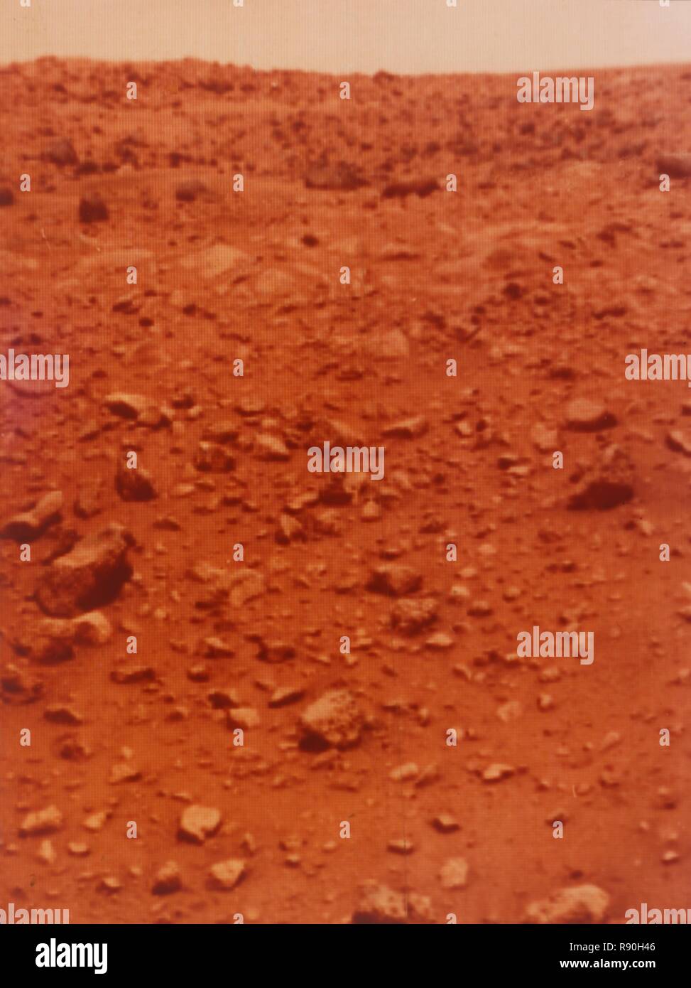 Martian planet surface, Viking 1 Mission to Mars, 1976. Creator: NASA. Stock Photo