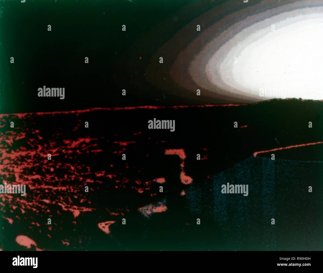 Martian sunset, Viking 1 Mission to Mars, 1976.  Creator: NASA. Stock Photo