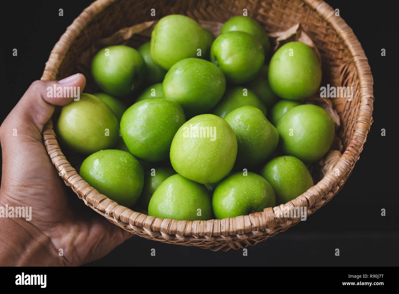 Fresh Indian Jujube fruits Stock Photo