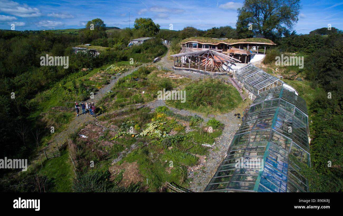Aerial image of Lammas Project  Grand Designs House Stock Photo