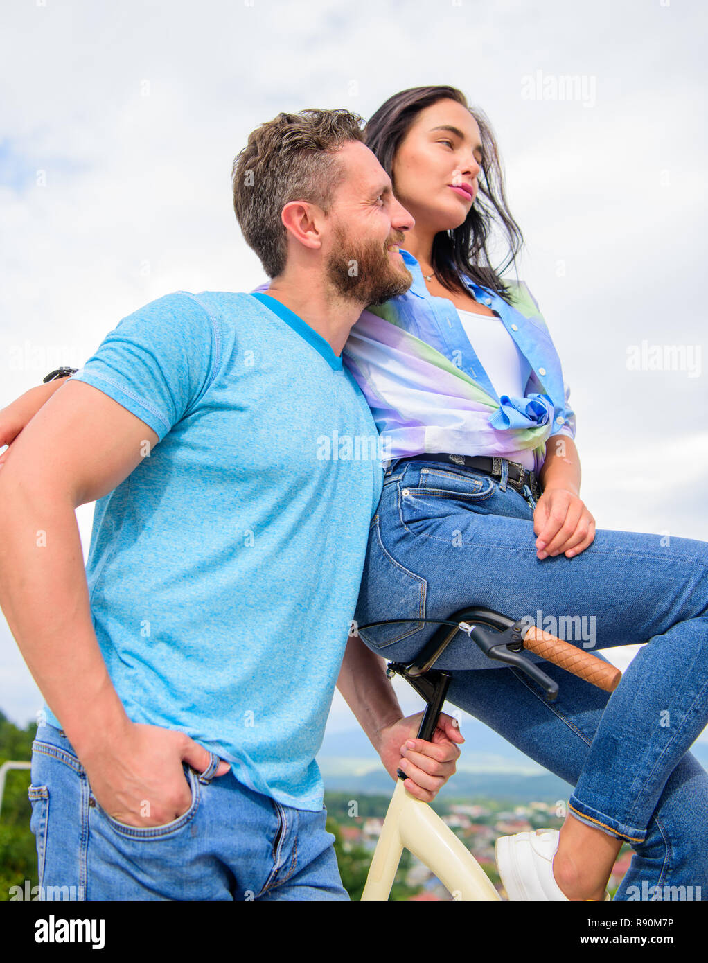 Why Women More Attracted Biker Guys Girl Sit On Handlebar Of His Bike Why Women More Attracted Biker Guys Girl Sit On Handlebar Of His Bike