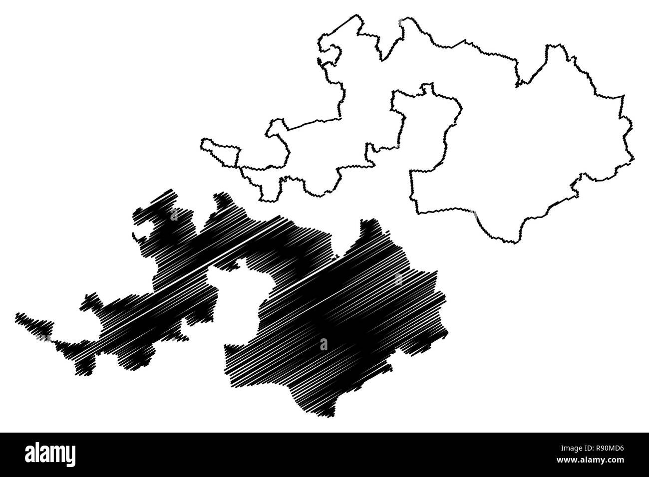 Vector map Basel Switzerland CDR