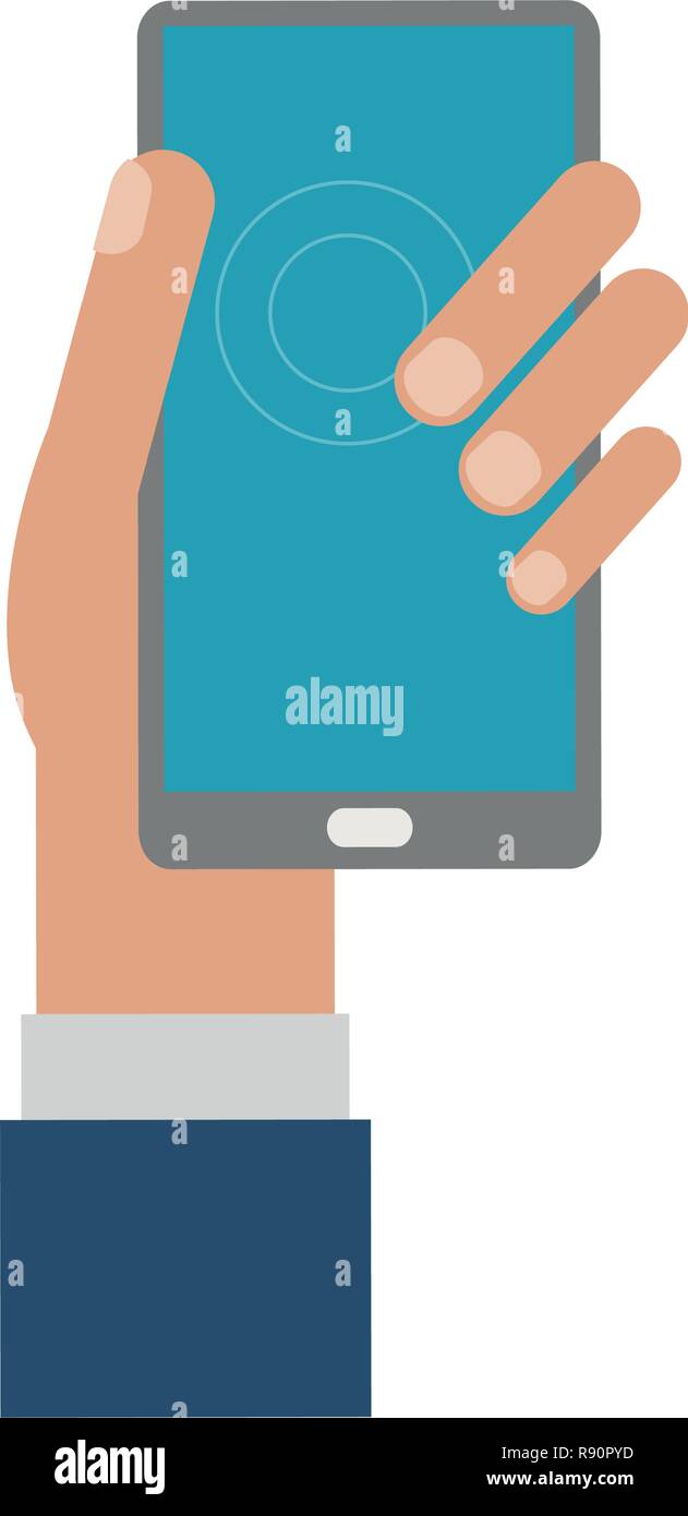 hand with smartphone Stock Vector Image & Art - Alamy